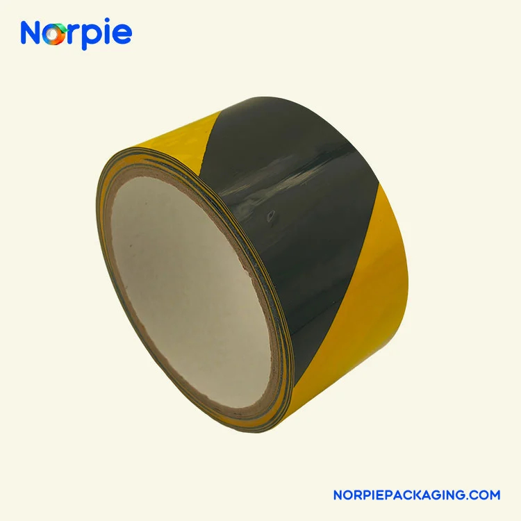 Svart og gul advarselstape